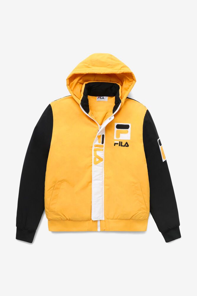 Fila P1 Tech Jacket Orange - Mens - 06732FCBU